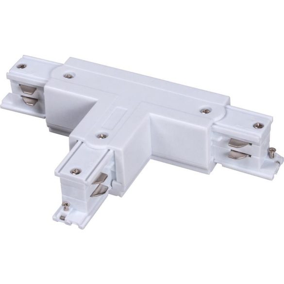 T connector for 3-phase track rail, white