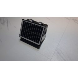 Napelemes falmosó lámpa, 2 + 2 led, 3000K