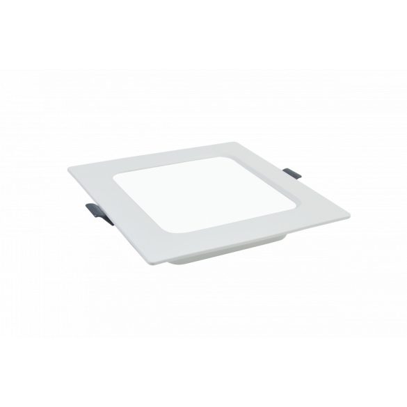 6W backlit süllyeszthető led panel, négyzet alakú, meleg fehér (3000K)