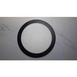 2 az 1 led panel 24W, kör alakú, CCT, fekete 
