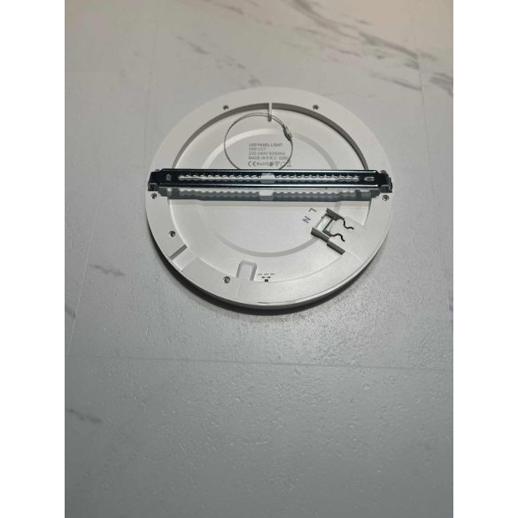 2 az 1 led panel 24W, kör alakú, CCT, fekete 